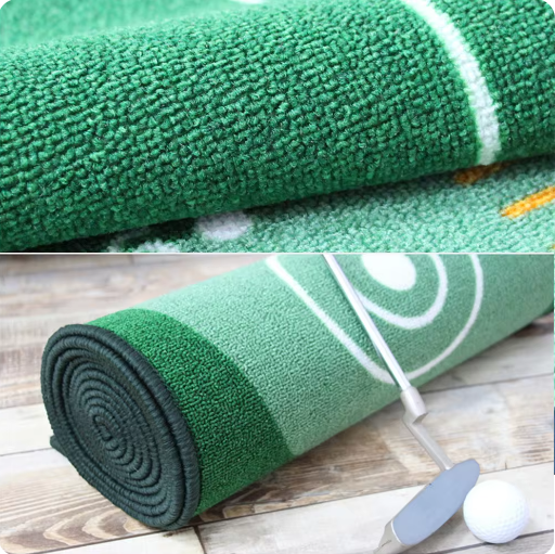 Golf Putting Mat Met Oefenhole - 3 meter -Oefenmateriaal-Golf-Spullen.nl