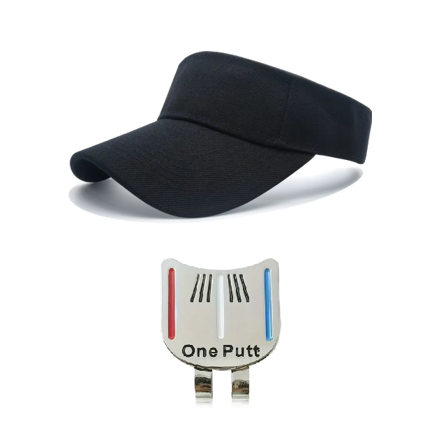 Golf Zonneklep + Putting Alignment Tool