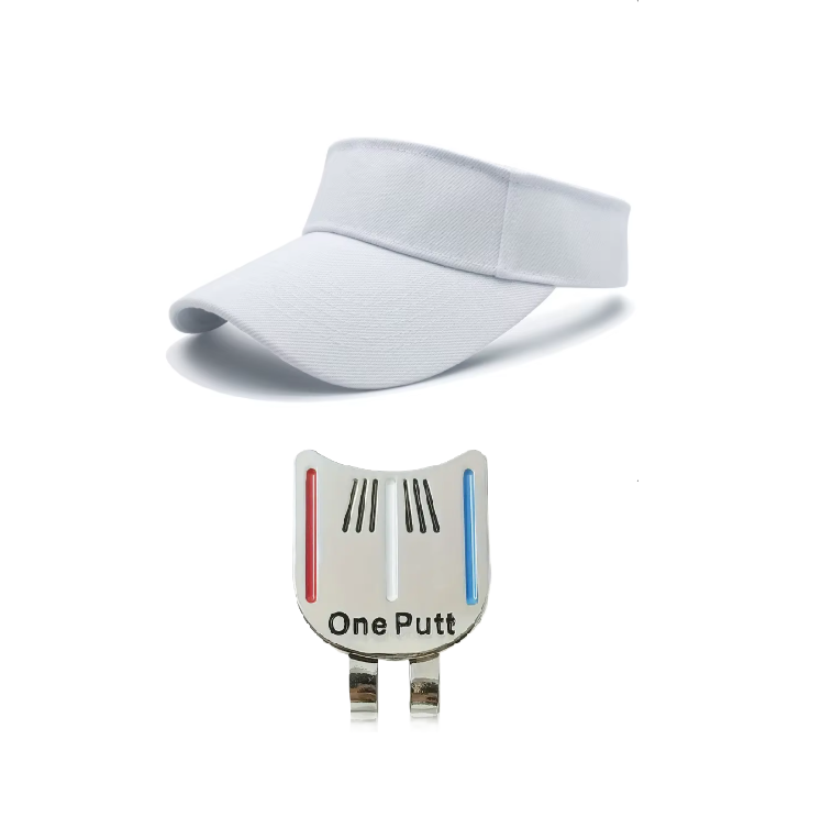 Golf Zonneklep + Putting Alignment Tool