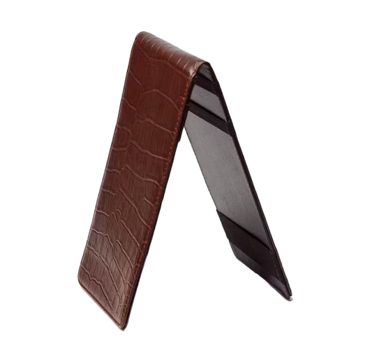 Porte-cartes de score aspect cuir crocodile