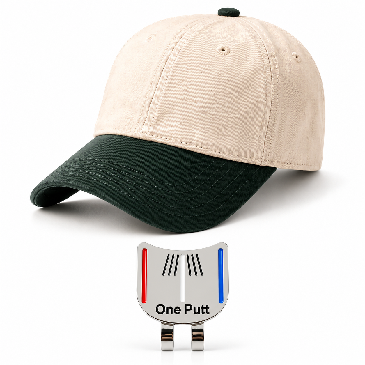 Classic Golf Cap – Inclusief Putting Alignment Tool