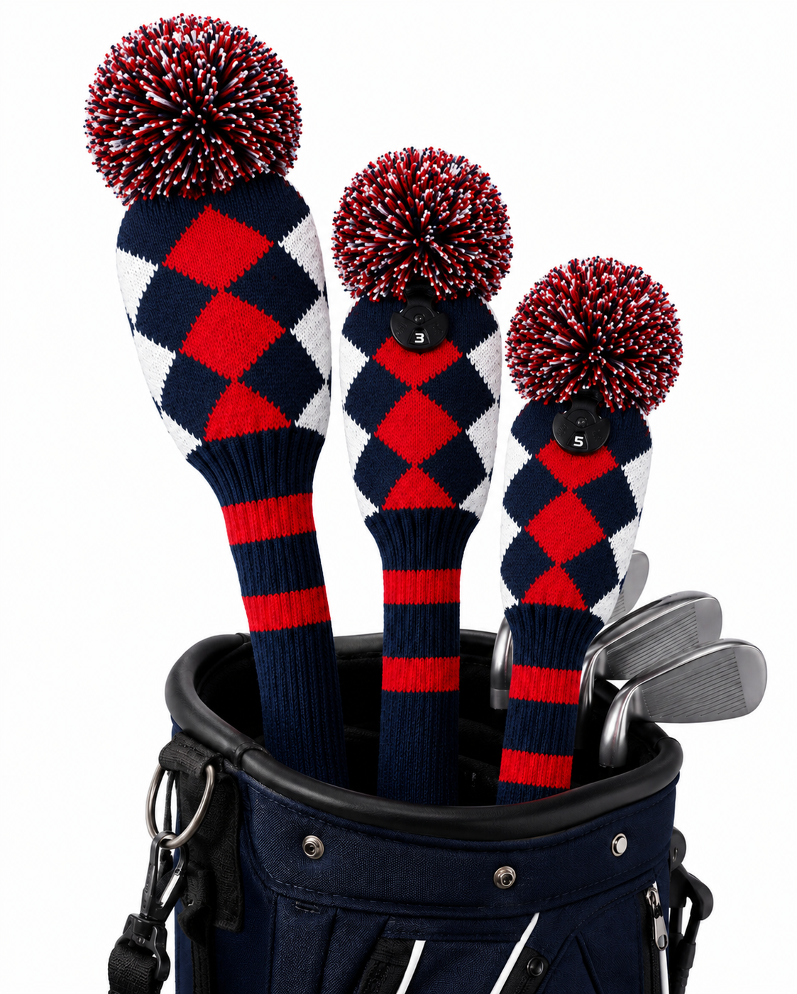 Golfschläger-Schlägerhaube aus gestrickter Wolle
